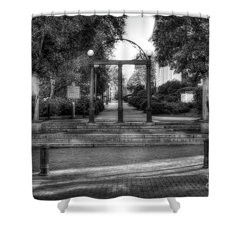 Reid Callaway The Arch Shower Curtain featuring the photograph The Arch 4 University Of Georgia Arch Art #1 by Reid Callaway