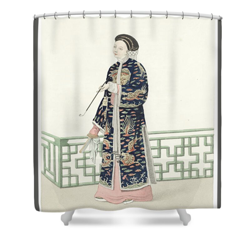 Mason (george Henry) The Costume Of China Shower Curtain featuring the painting The Costume of China #1 by MotionAge Designs