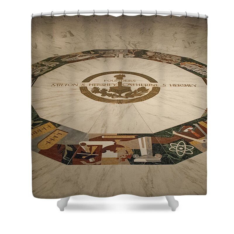 Campus Shower Curtain featuring the photograph The Mural #1 by Mark Dodd