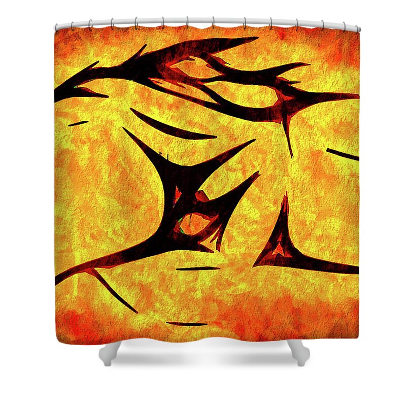 Horse Shower Curtain featuring the photograph The Stallion at Jaconita #1 by Terry Fiala