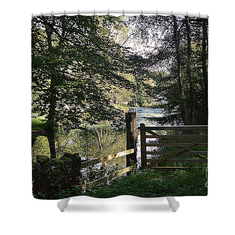 Gate Shower Curtain featuring the photograph Through the Gate #1 by Andy Thompson