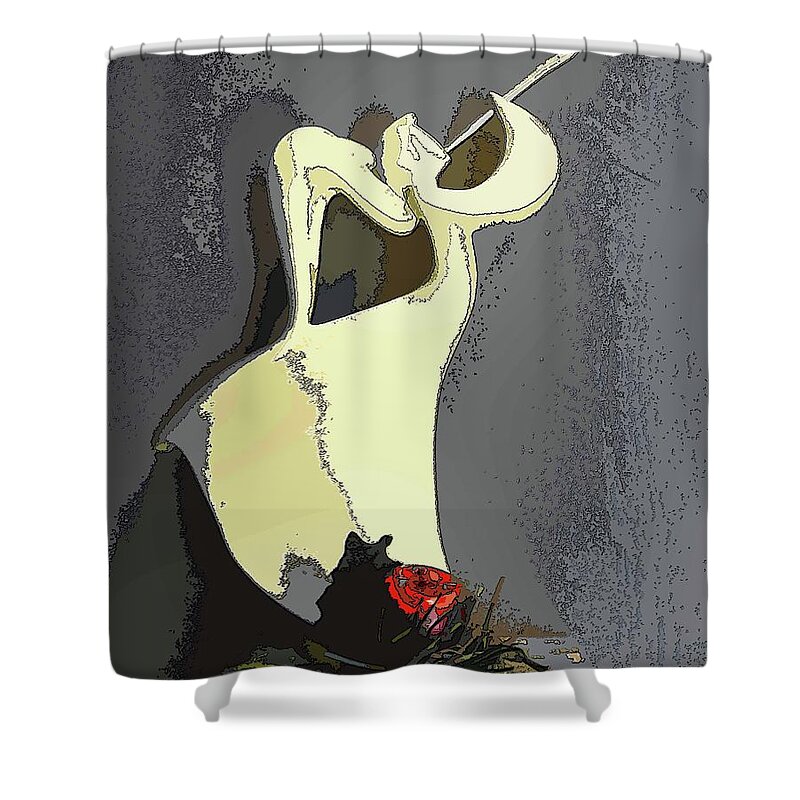Angels Shower Curtain featuring the photograph Trumpet of Joy #2 by Coke Mattingly