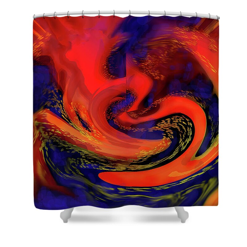 Orange Shower Curtain featuring the photograph Twist and Shout #1 by Ian MacDonald