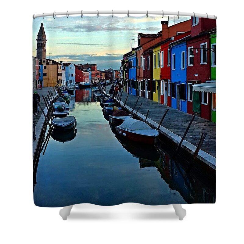  Shower Curtain featuring the photograph Venice Burano #1 by Lush Life Travel