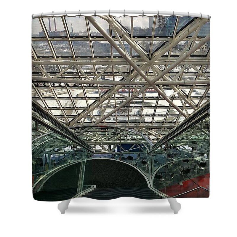 Architecture Shower Curtain featuring the photograph View Of Ohio #1 by Rob Hans