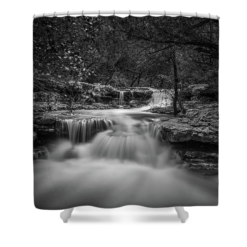Waterfall Shower Curtain featuring the photograph Waterfall in Austin Texas #1 by Todd Aaron