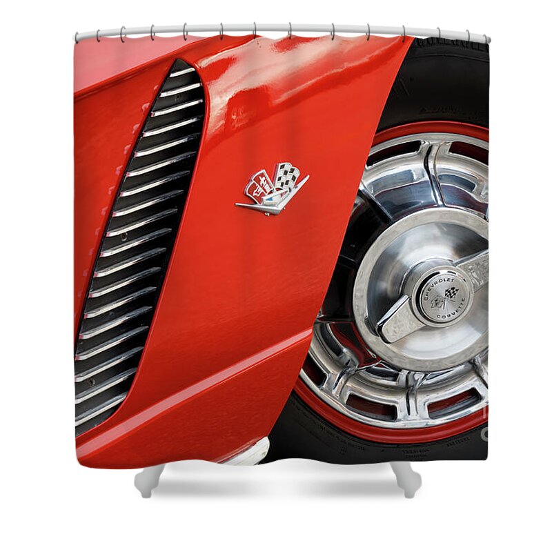 Corvette Shower Curtain featuring the photograph Where Were You In '62 #1 by Dennis Hedberg