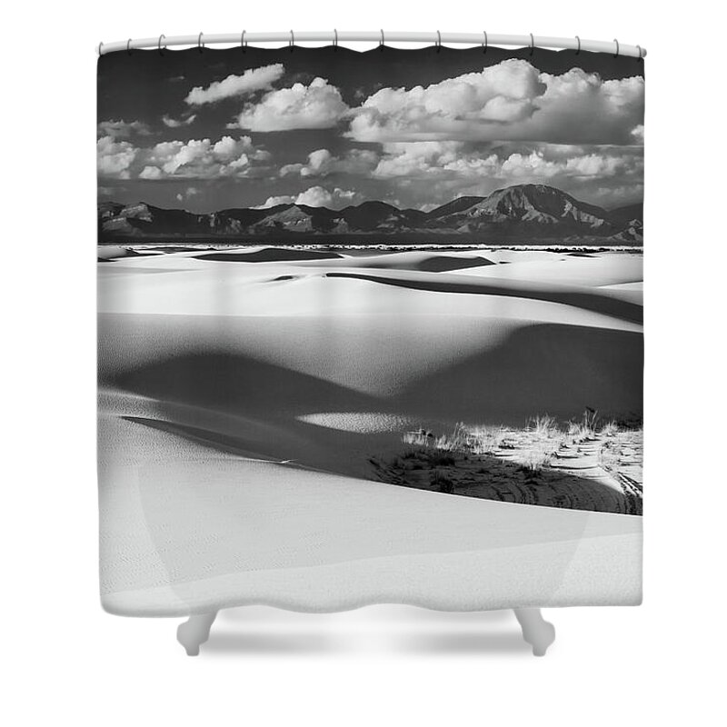 New Mexico Shower Curtain featuring the photograph White Sands Afternoon #2 by Alan Vance Ley