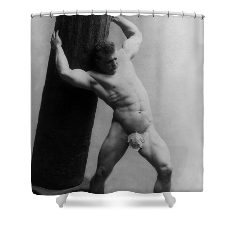 Erotica Shower Curtain featuring the photograph Eugen Sandow, Father Of Modern #10 by Science Source