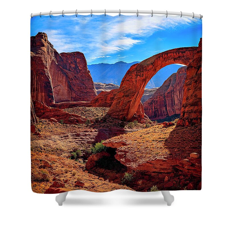 Arch Shower Curtain featuring the photograph Rainbow Bridge Monument #10 by Peter Lakomy