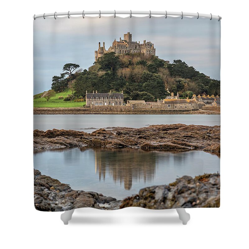 St Michael's Mount Shower Curtain featuring the photograph St Michael's Mount - Cornwall #10 by Joana Kruse
