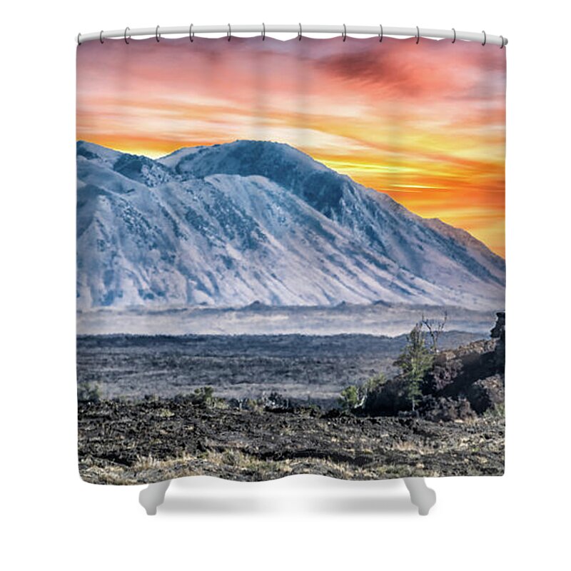 #sharepamsart Shower Curtain featuring the photograph 10999 Crater of Moon Park by Pamela Williams