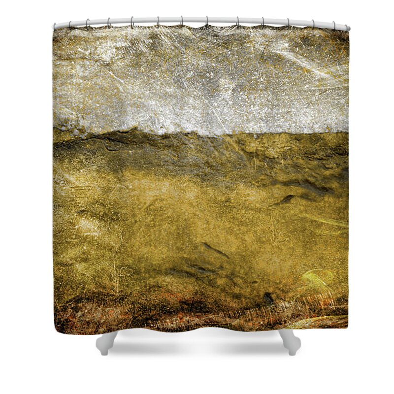 Abstract Shower Curtain featuring the painting 10b Abstract Expressionism Digital Painting by Ricardos Creations
