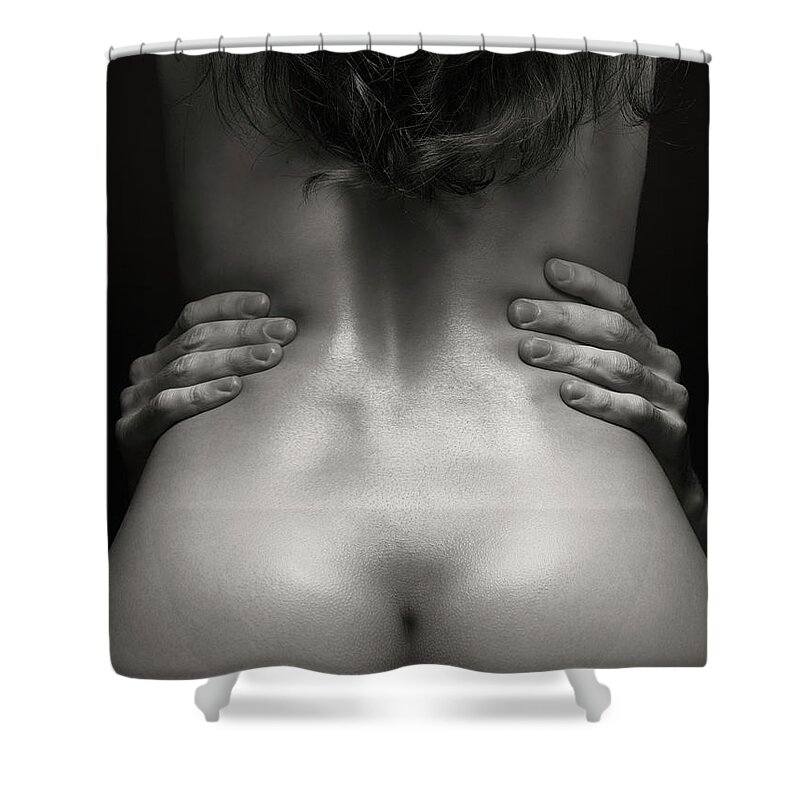 Sex Shower Curtain featuring the photograph Couple Making Love #11 by Maxim Images Exquisite Prints