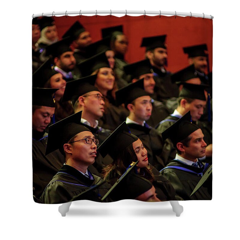  Shower Curtain featuring the photograph Graduation Ceremony 2017 #119 by Maastricht School Of Management