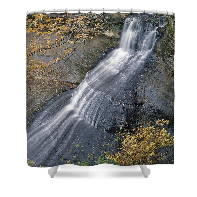 Chapel Falls Shower Curtain featuring the photograph 126225 Chapel Falls by Ed Cooper Photography