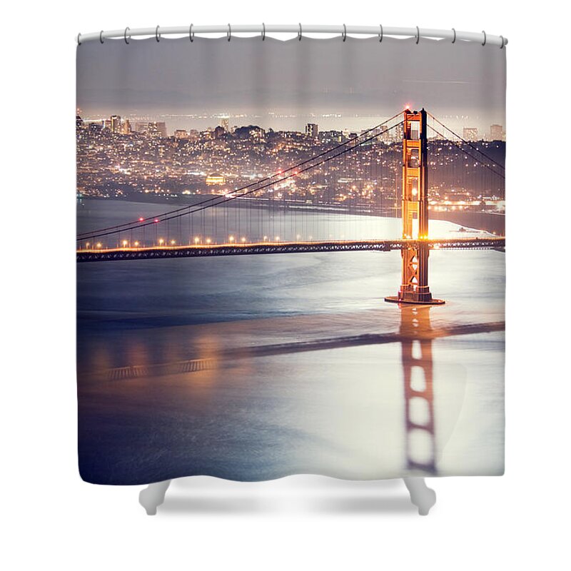 Golden Gate Shower Curtain featuring the photograph Golden Gate #13 by Mariel Mcmeeking