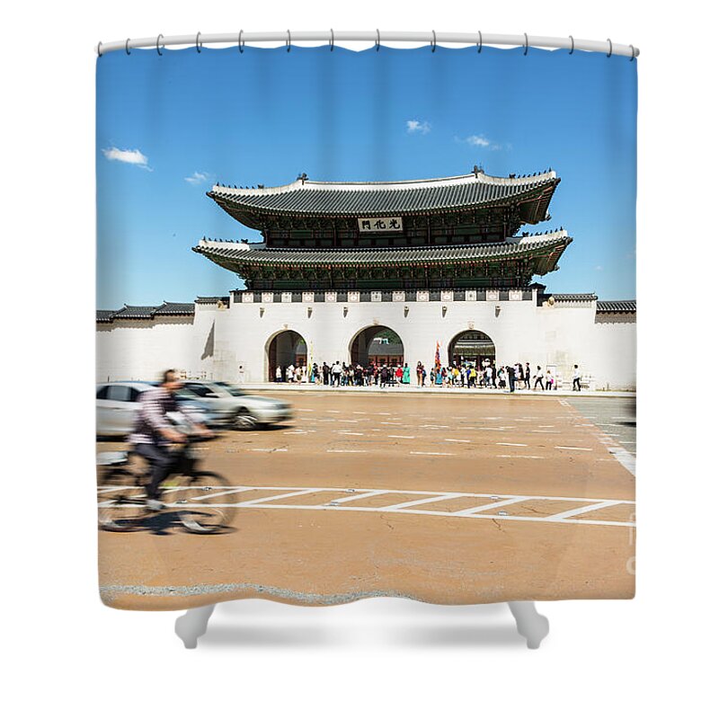 Ancient Shower Curtain featuring the photograph Seoul Royal Palace #13 by Didier Marti