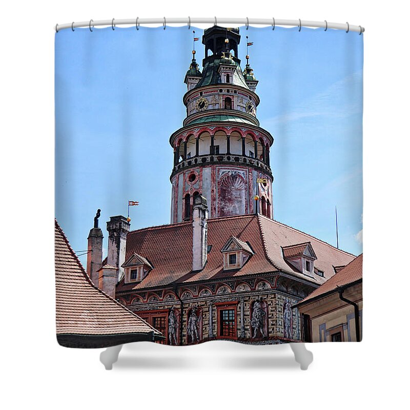 Cesky Krumlov Czech Republic Shower Curtain featuring the photograph Cesky Krumlov Czech Republic #14 by Paul James Bannerman
