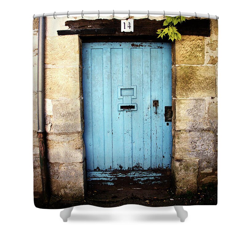 Door Shower Curtain featuring the photograph #14 La Roche Guyon #14 by Hugh Smith