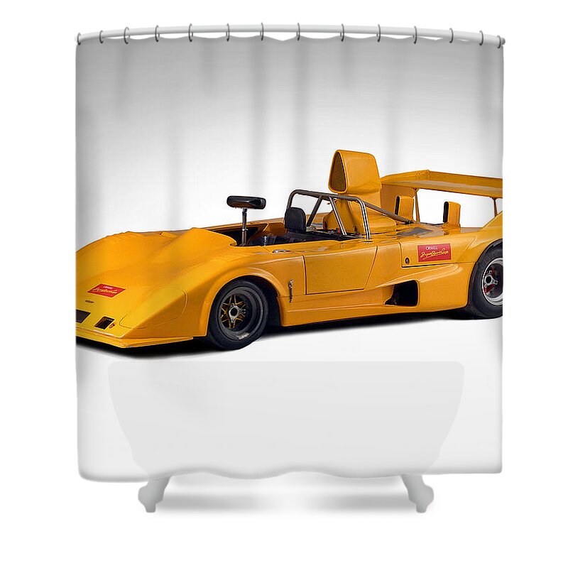 Race Car Shower Curtain featuring the digital art Race Car #14 by Maye Loeser