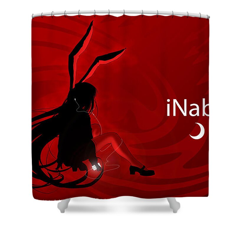 Touhou Shower Curtain featuring the digital art Touhou #14 by Maye Loeser