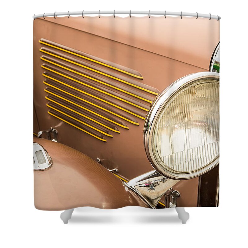 1931 Willys Convertible Car Shower Curtain featuring the photograph 1931 Willys Convertible Car Antique Vintage Automobile Photograp #15 by M K Miller
