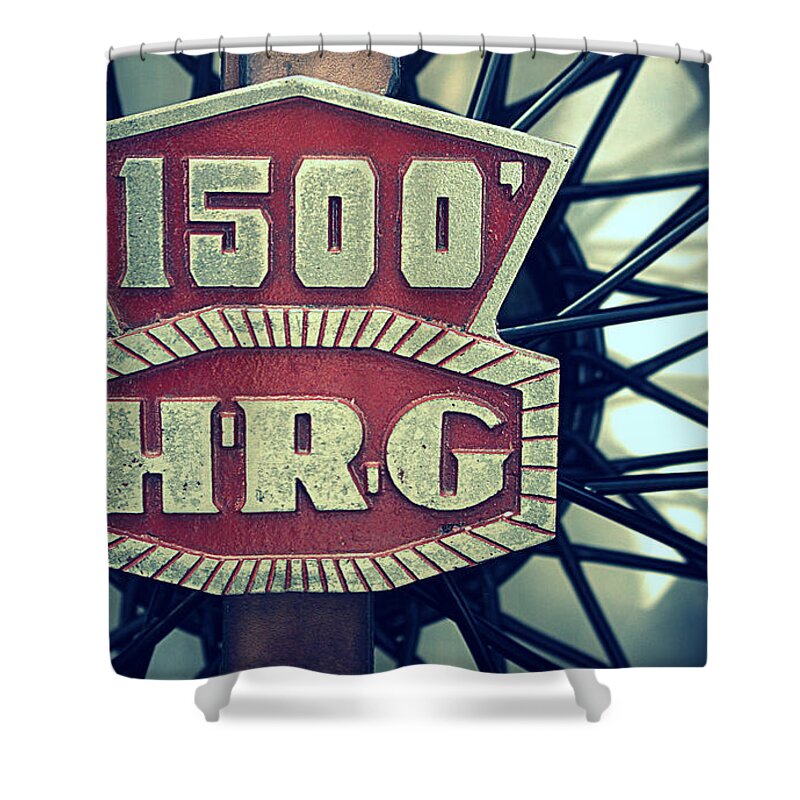 Hershey Pa Shower Curtain featuring the photograph 1500 HRG Emblem by Joseph Skompski