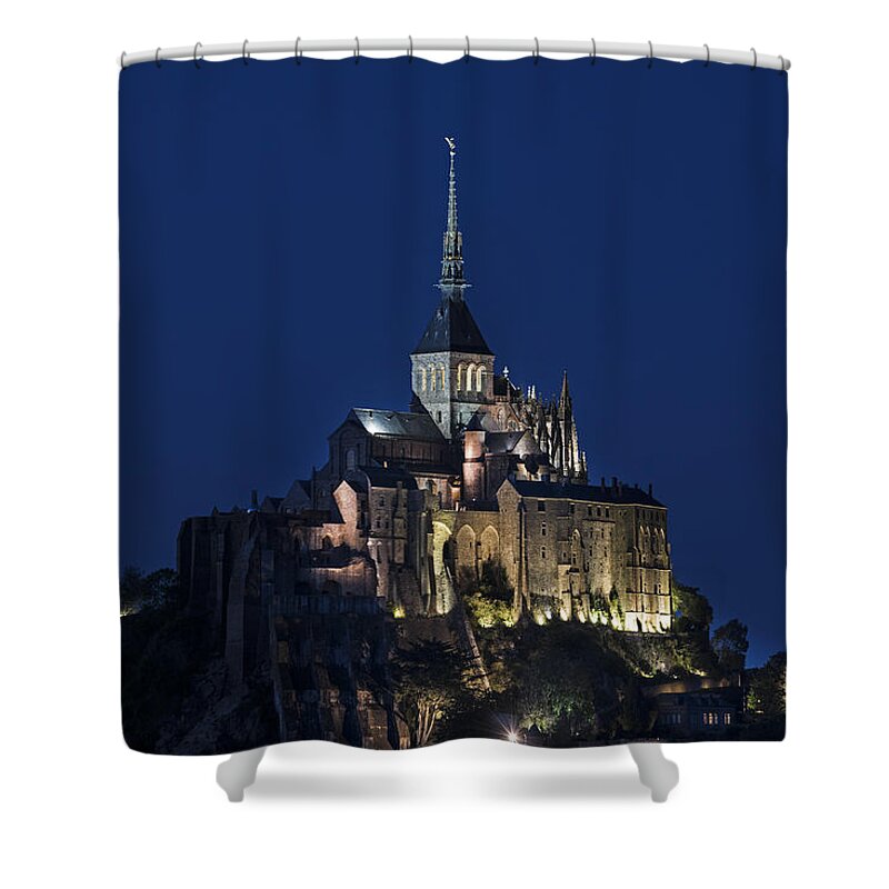 Mont Saint-michel Shower Curtain featuring the photograph 150915p140 by Arterra Picture Library