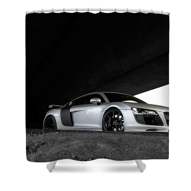 Audi Shower Curtain featuring the digital art Audi #17 by Super Lovely