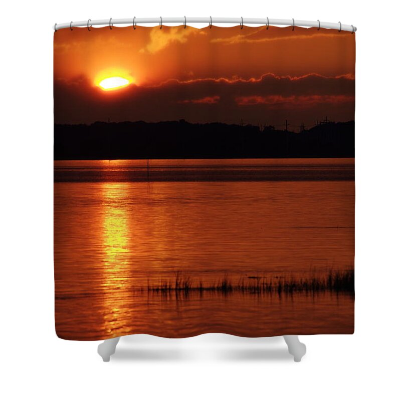 Sunset Shower Curtain featuring the photograph 17th Street Sunset by Greg Graham