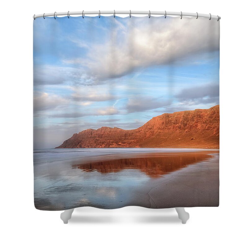 Playa De Famara Shower Curtain featuring the photograph Famara - Lanzarote #18 by Joana Kruse
