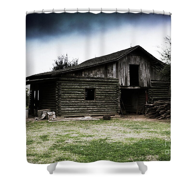 Barn Shower Curtain featuring the photograph 1830s Barn by JB Thomas