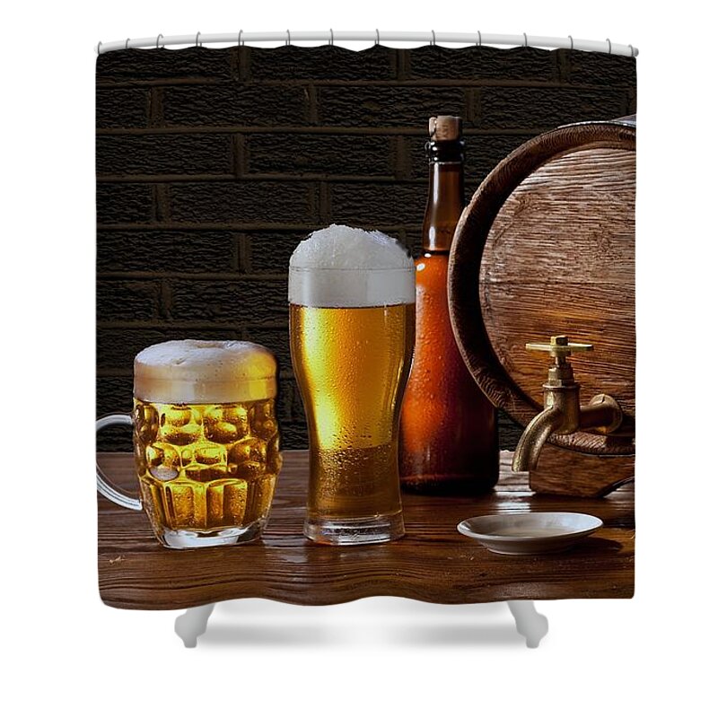 Beer Shower Curtain featuring the photograph Beer #19 by Jackie Russo