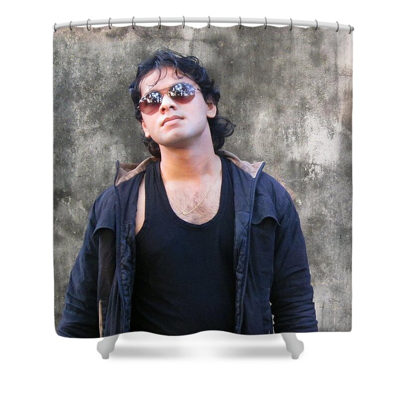 Model Shower Curtain featuring the photograph Model #19 by Jackie Russo