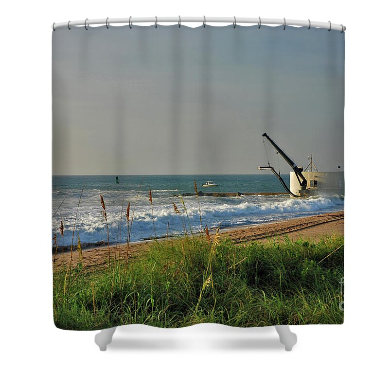  Pump House Shower Curtain featuring the photograph 19- The Pump House by Joseph Keane