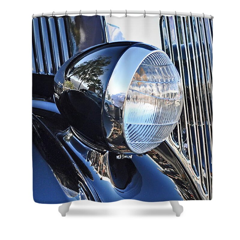 36 Ford Sedan Shower Curtain featuring the photograph 1936 Ford 2DR Sedan by Gwyn Newcombe
