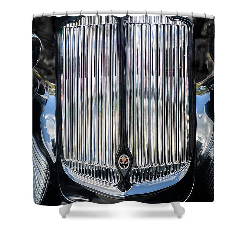 Automobile Shower Curtain featuring the photograph 1936 Packard Twelve Tailback Speedster by Jack R Perry