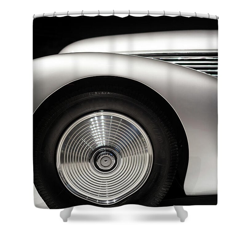 2016 Shower Curtain featuring the photograph 1938 Hispano-Suiza H6B Xenia by Wade Brooks