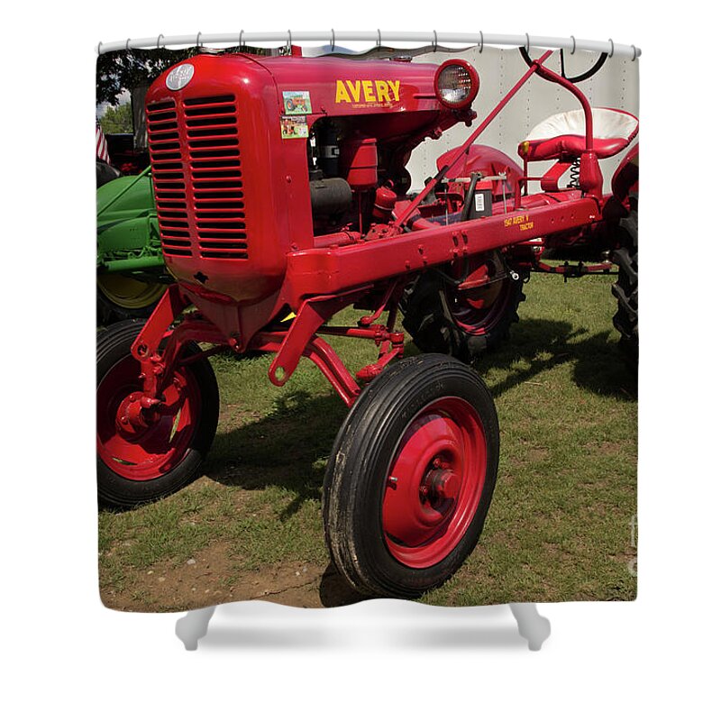 Tractor Shower Curtain featuring the photograph 1947 Avery Tractor by Mike Eingle