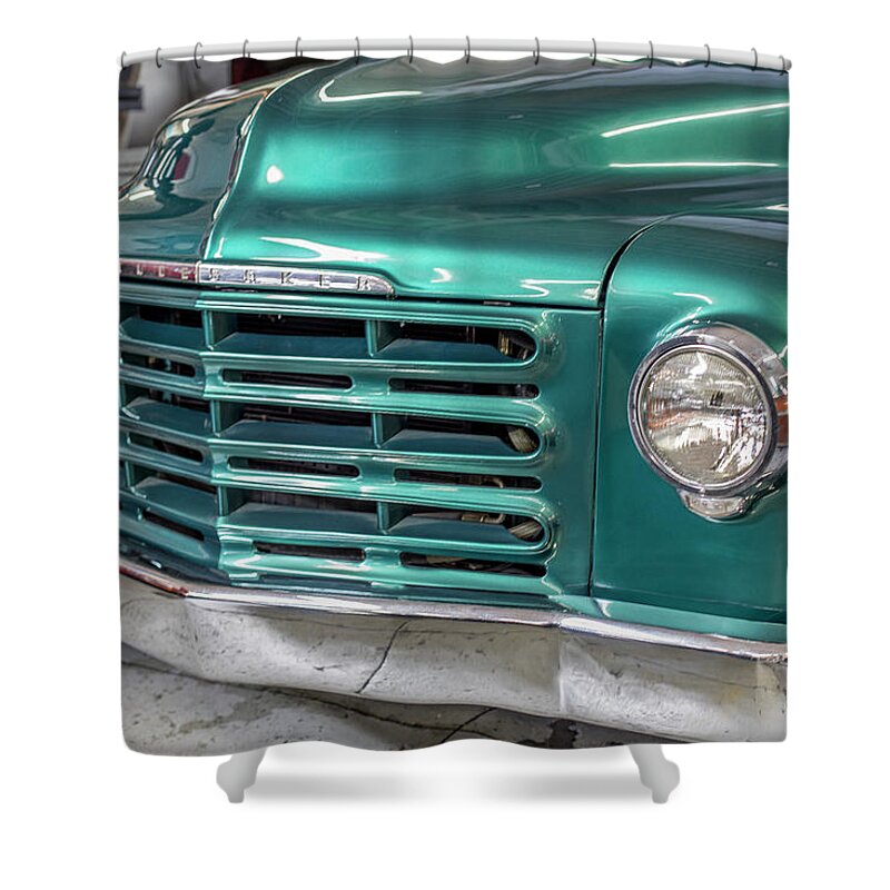 Studebaker Truck Shower Curtain featuring the photograph 1952 Studebaker Pickup - Custom by Gene Parks