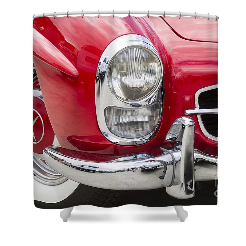 Mercedes Shower Curtain featuring the photograph 1961 300 Sl by Dennis Hedberg
