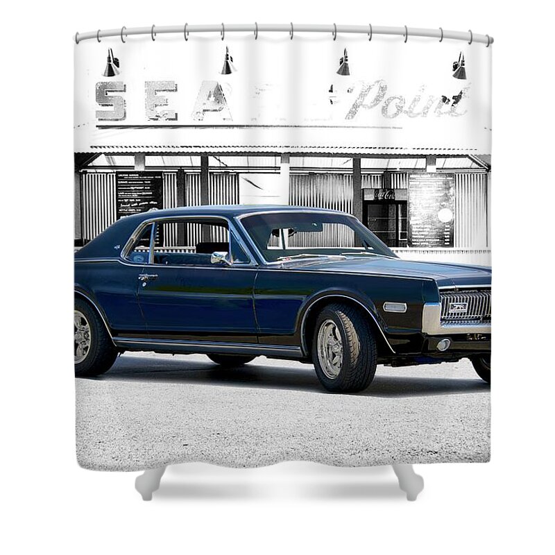 Automobile Shower Curtain featuring the photograph 1968 Mercury Cougar XR-7 GT by Dave Koontz