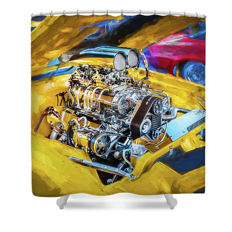 1971 Chevrolet Camaro Shower Curtain featuring the photograph 1971 Chevrolet Camaro by Rich Franco