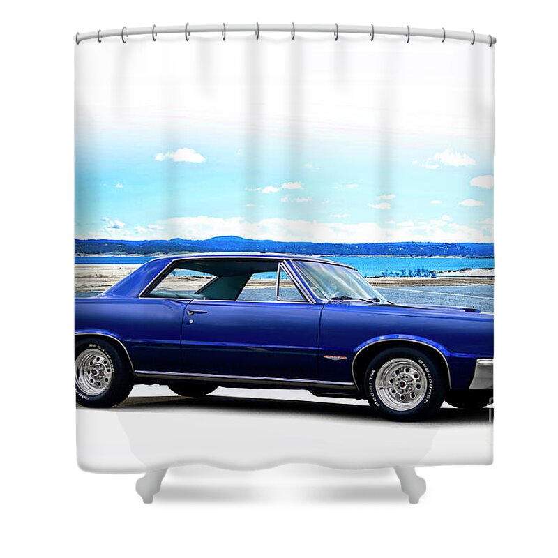 Automobile Shower Curtain featuring the photograph 1965 Pontiac GTO II #2 by Dave Koontz