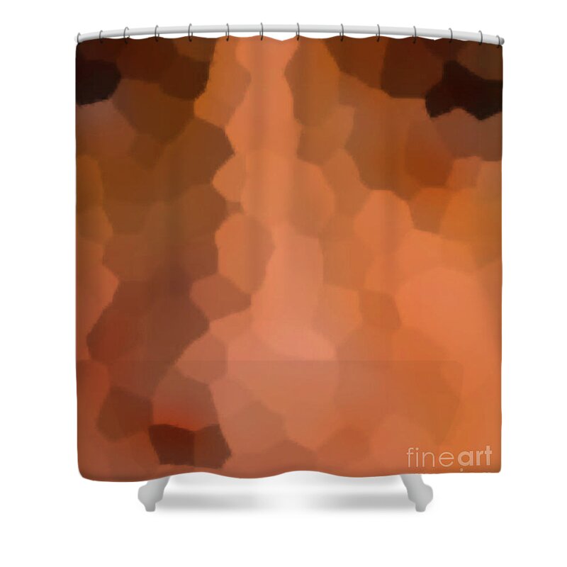  Shower Curtain featuring the digital art 2-25-2057h by Walter Paul Bebirian