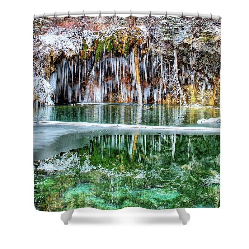 Ake Shower Curtain featuring the photograph A Serene Chill by Lena Owens OLena Art and Design