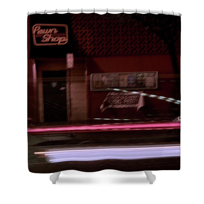  Shower Curtain featuring the photograph A Weeknight on Whyte #2 by Alexander Shamota
