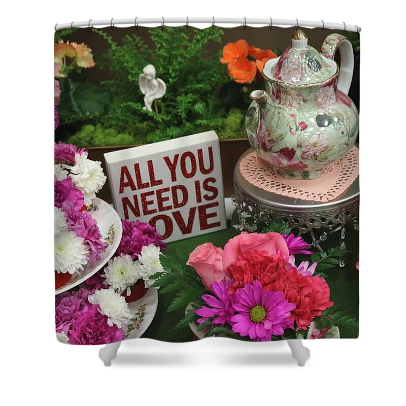 Love Shower Curtain featuring the photograph All You Need Is Love #2 by Living Color Photography Lorraine Lynch