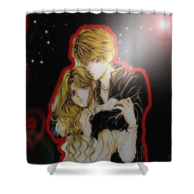 Angel Sanctuary Shower Curtain featuring the digital art Angel Sanctuary #2 by Super Lovely